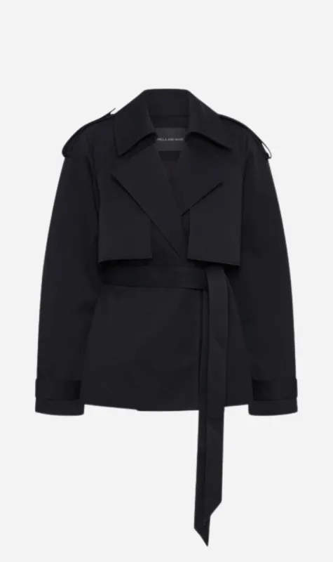 Camilla and Marc | Burdock Trench Jacket - Black sold by Sister & Co