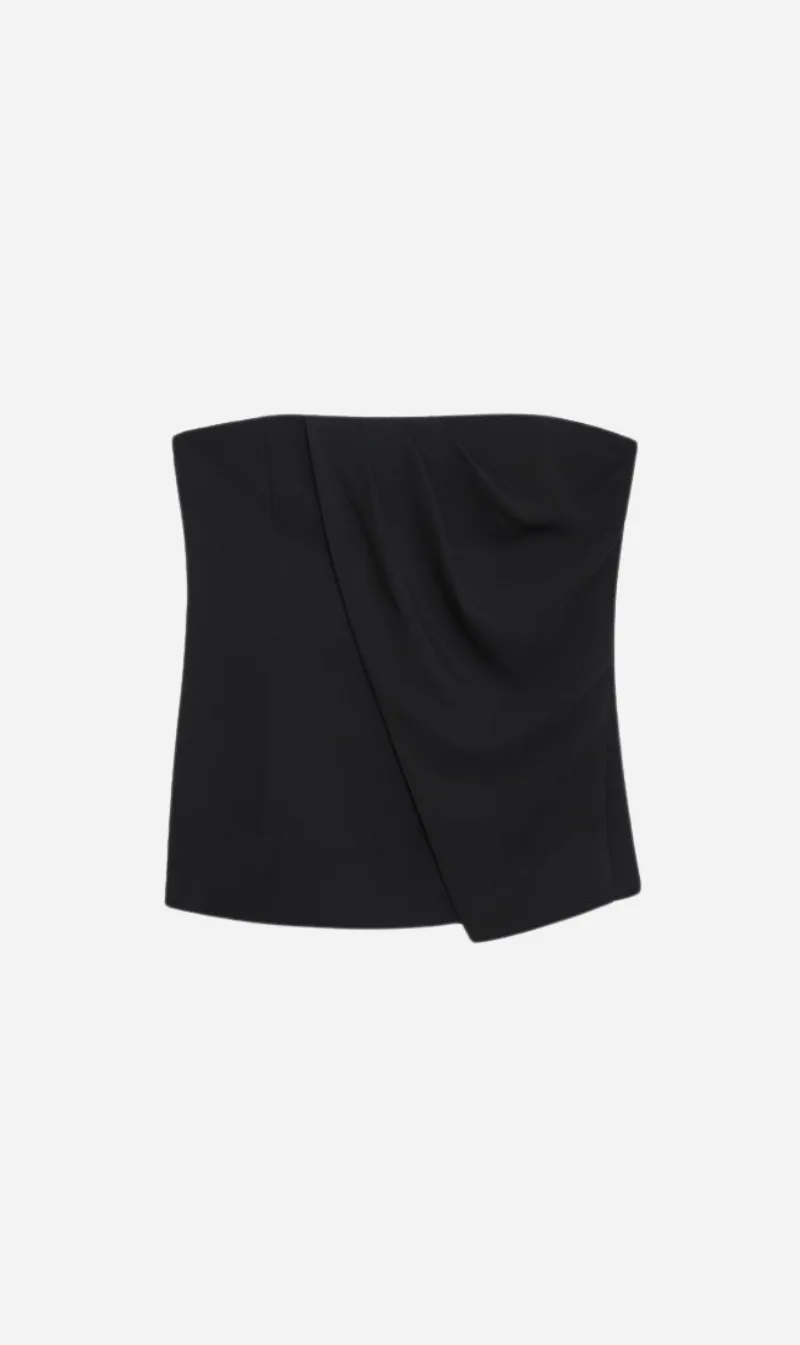 Anine Bing | Halle Top - Black sold by Sister & Co