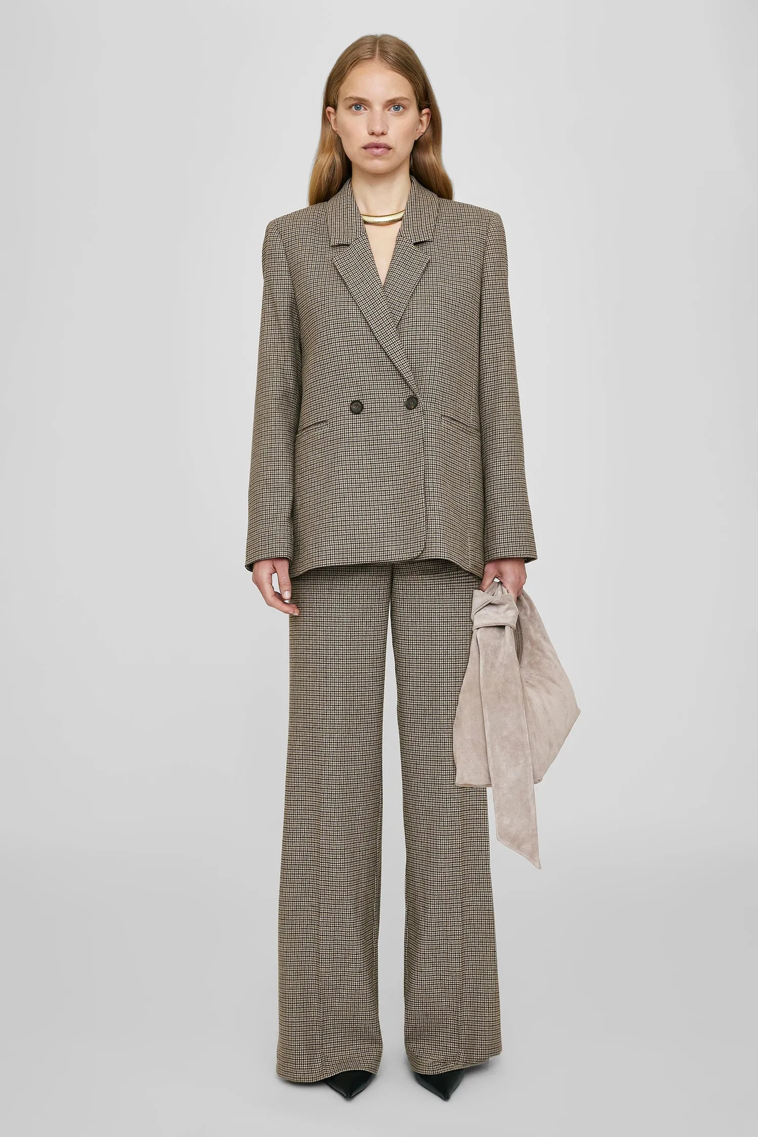 Anine Bing | Lyra Trouser - Mini Houndstooth sold by Sister & Co product image thumbnail 4