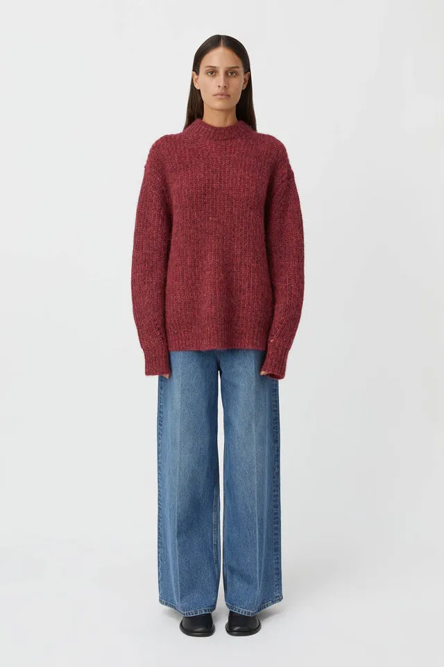 Camilla And Marc | Tasmin Boyfriend Jumper - Magenta sold by Sister & Co product image thumbnail 3