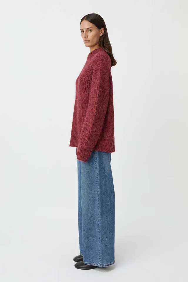 Camilla And Marc | Tasmin Boyfriend Jumper - Magenta sold by Sister & Co product image thumbnail 4