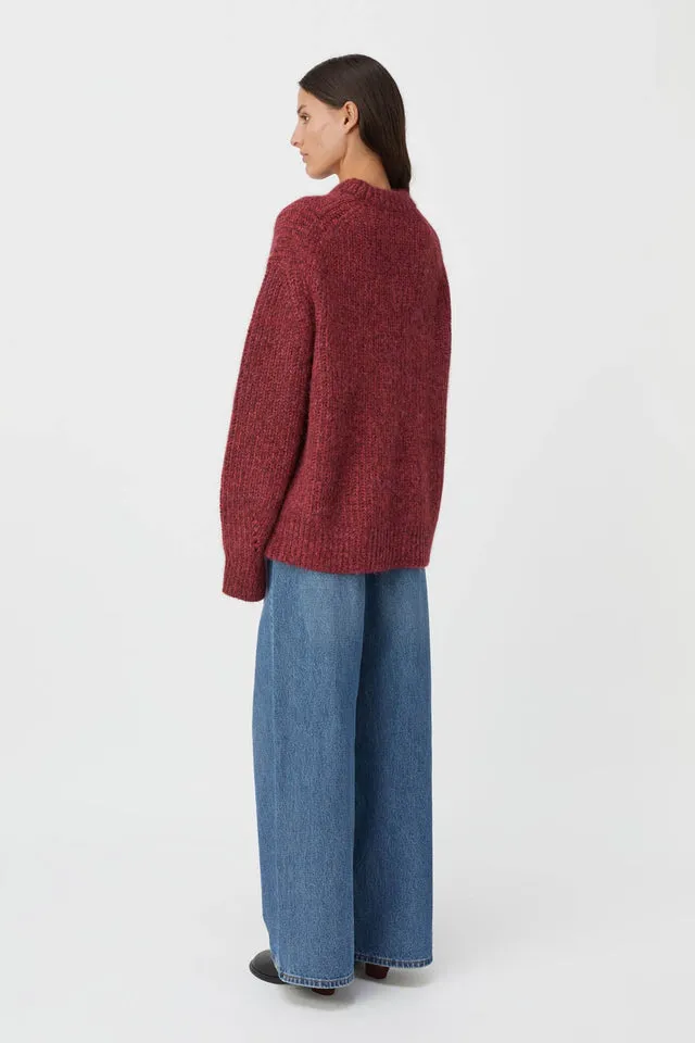 Camilla And Marc | Tasmin Boyfriend Jumper - Magenta sold by Sister & Co product image thumbnail 5