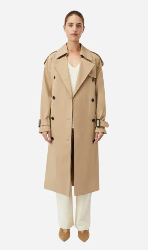 Camilla And Marc | Evans Mid Length Trench - Sand sold by Sister & Co