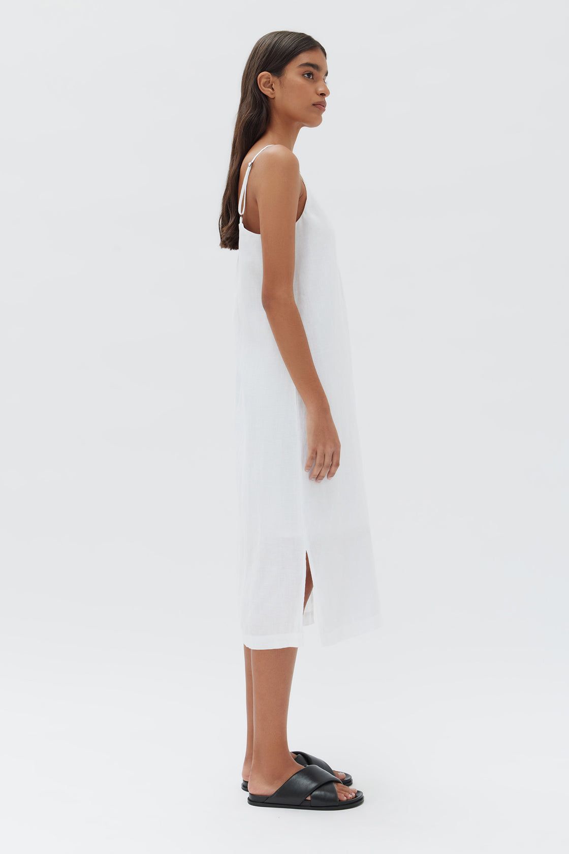 Assembly Label | Linen Slip Dress - White sold by Sister & Co product image thumbnail 3