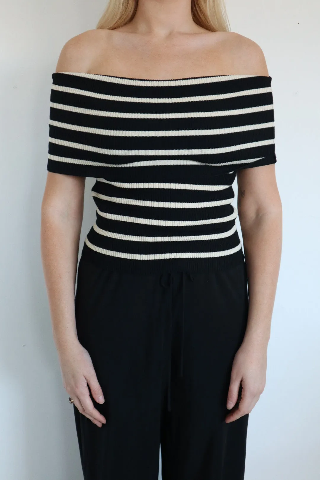 Vanessa Bruno | Clotilde Sweater - Noir/Ecru sold by Sisters & Co product image thumbnail 2