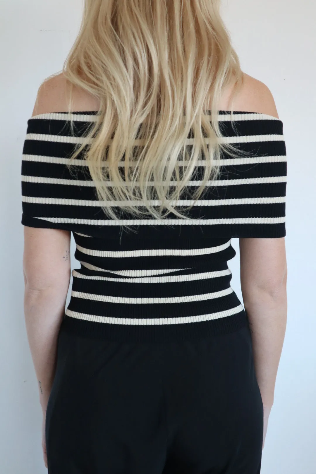 Vanessa Bruno | Clotilde Sweater - Noir/Ecru sold by Sisters & Co product image thumbnail 5