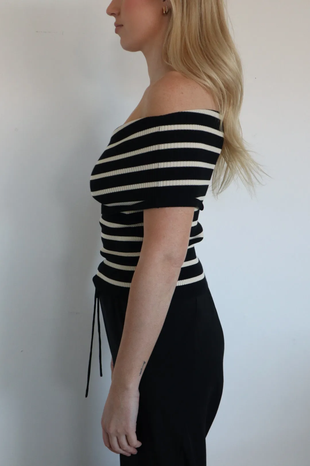 Vanessa Bruno | Clotilde Sweater - Noir/Ecru sold by Sisters & Co product image thumbnail 4