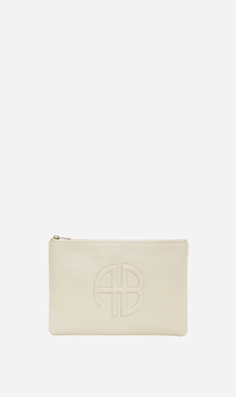 Anine Bing | Lili Pouch - Sand Pebbled sold by Sister & Co