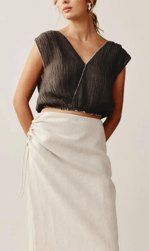 Marle | Luca Top - Clover/Ivory sold by Sister & Co