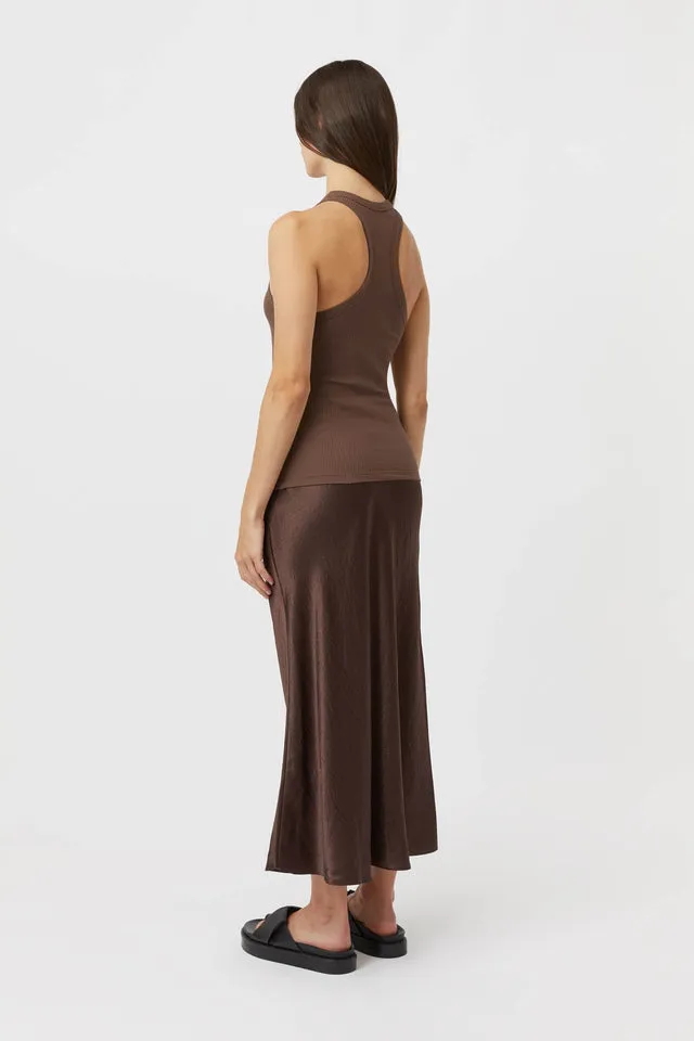 Camilla And Marc | Nora Rib Tank - Dark Chocolate sold by Sister & Co product image thumbnail 4