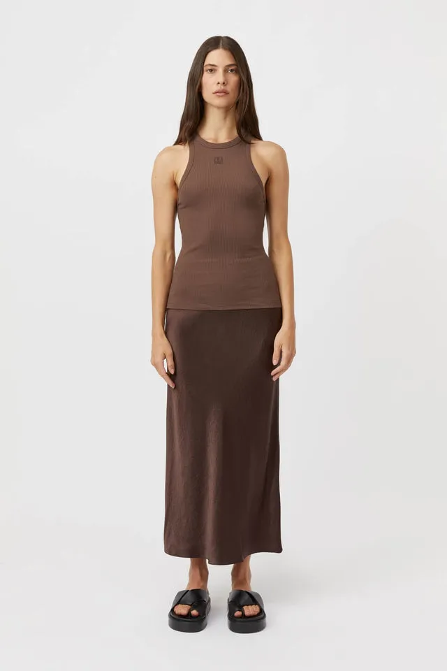 Camilla And Marc | Nora Rib Tank - Dark Chocolate sold by Sister & Co product image thumbnail 3