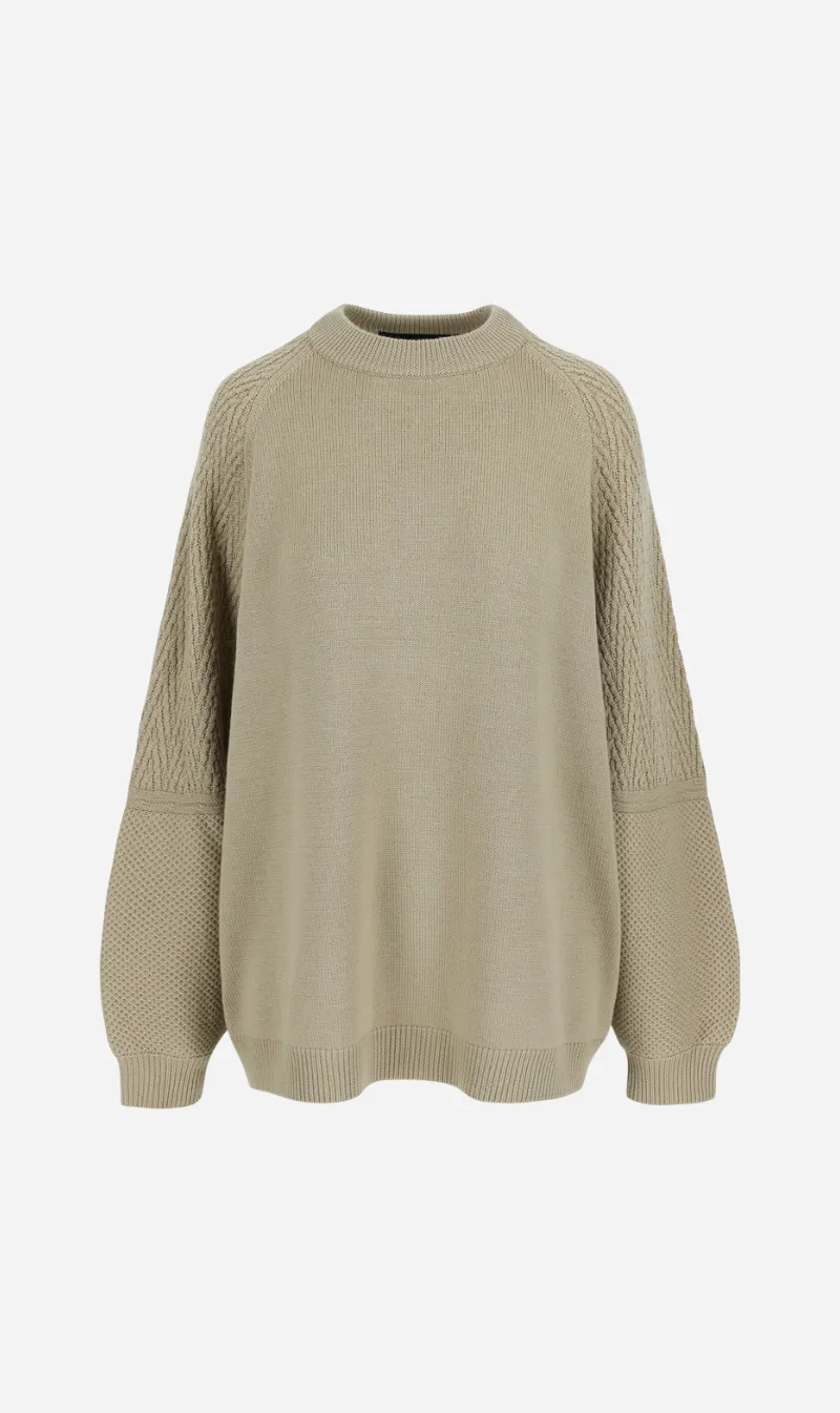 Mr Mittens | Mixed Stitch Polo - Nougat sold by Sister & Co