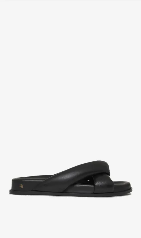 Anine Bing | Kiva Slides - Black sold by Sister & Co