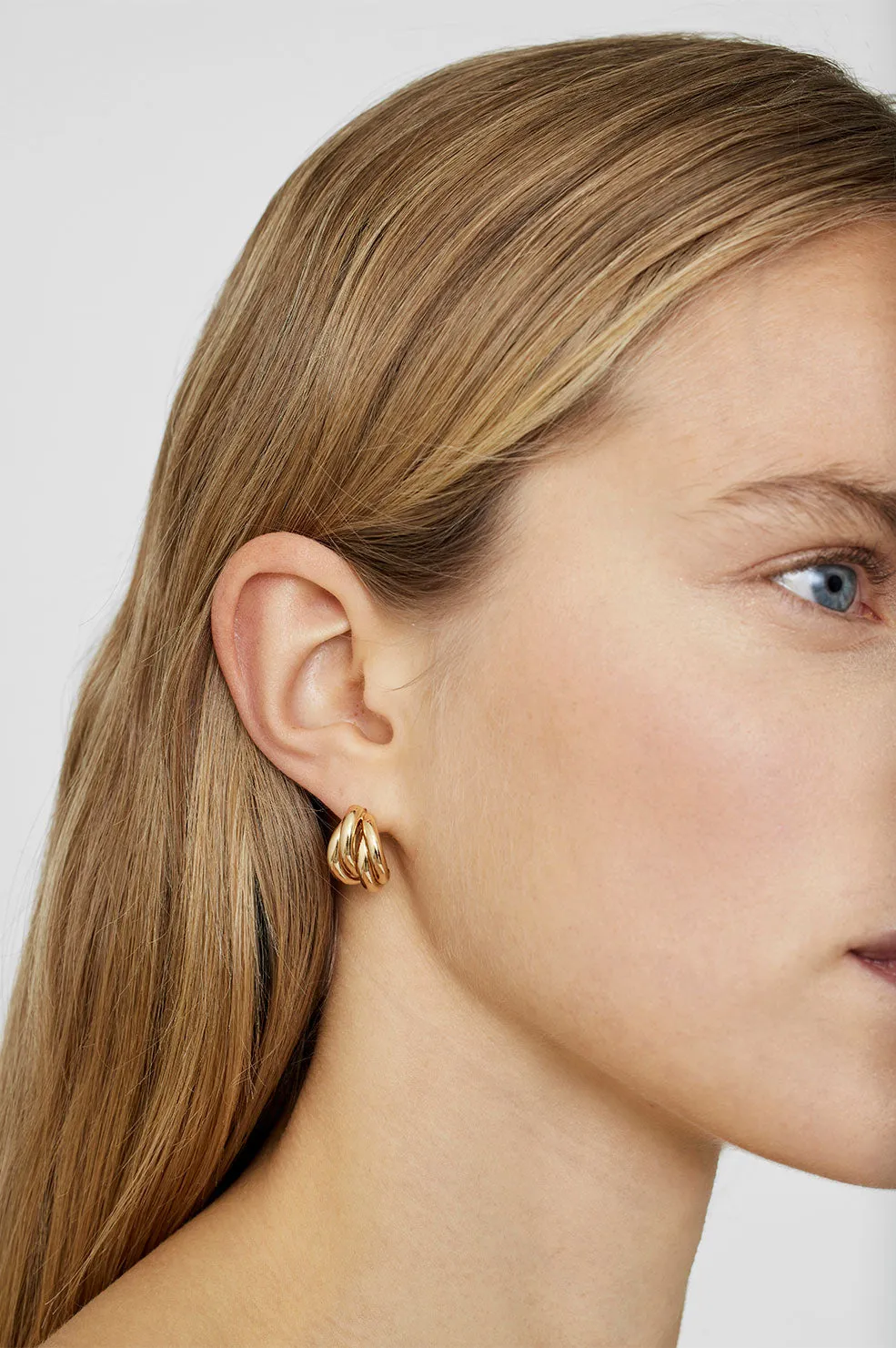 Anine Bing | Knot Earrings - Gold sold by Sister & Co product image thumbnail 2