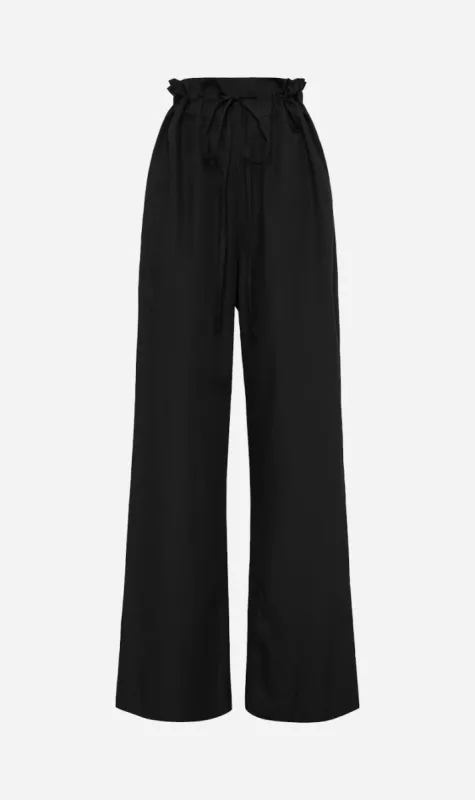 Bassike | Organic Cotton Weekend Pant - Black sold by Sister & Co