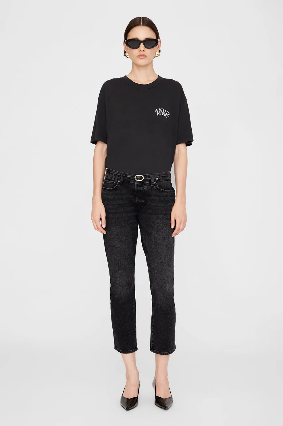 Anine Bing | Walker Tee Band - Black sold by Sister & Co product image thumbnail 2