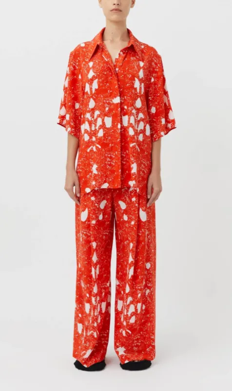 Camilla And Marc | Manu Silk Shirt - Red sold by Sister & Co