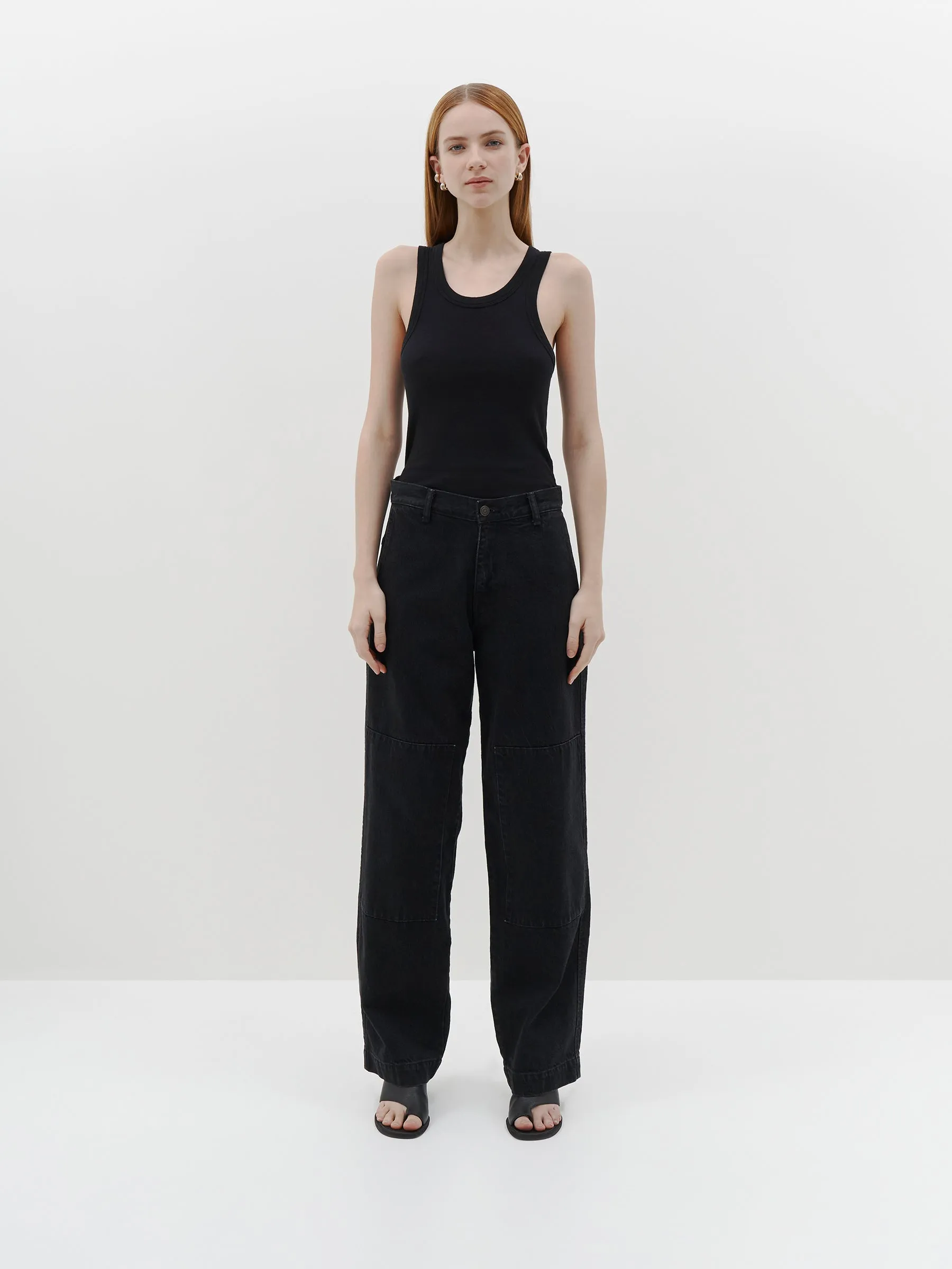 Bassike | Slim Superfine Rib Tank II - Black sold by Sister & Co product image thumbnail 2