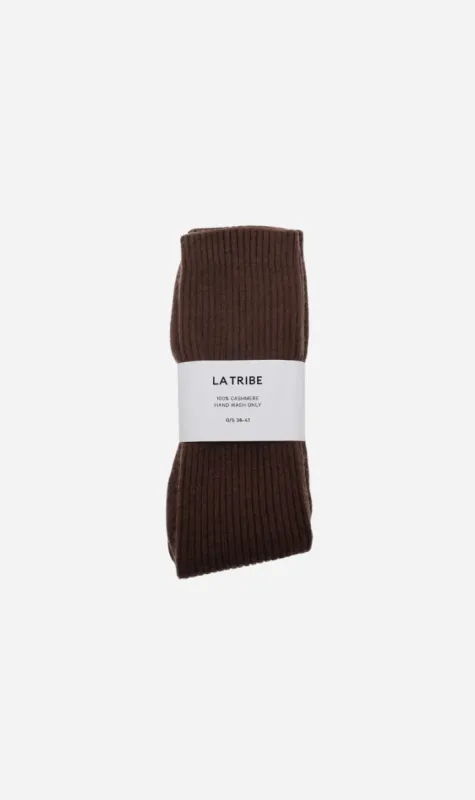 La Tribe | Cashmere Bed Sock - Chocolate sold by Sister & Co