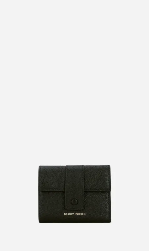 Deadly Ponies | Snap Wallet - Black sold by Sister & Co