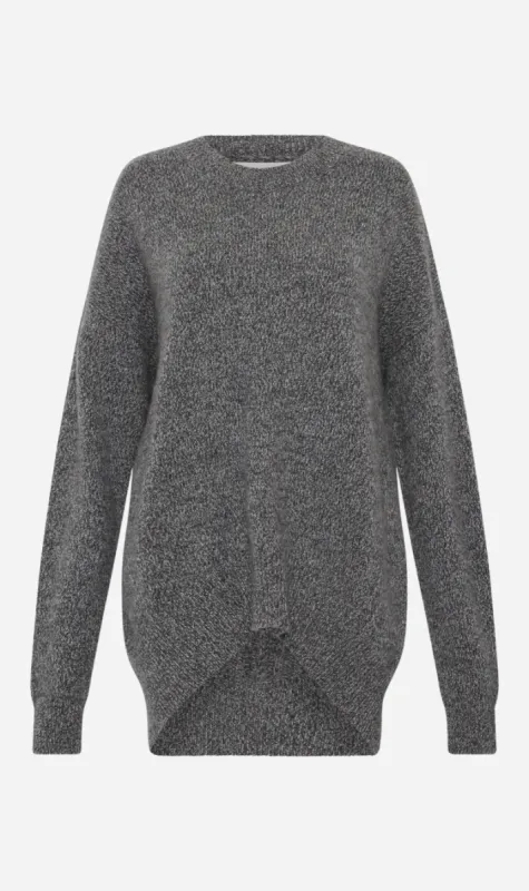 Bassike | Cashmere Weekend Knit - Charcoal Marl sold by Sister & Co