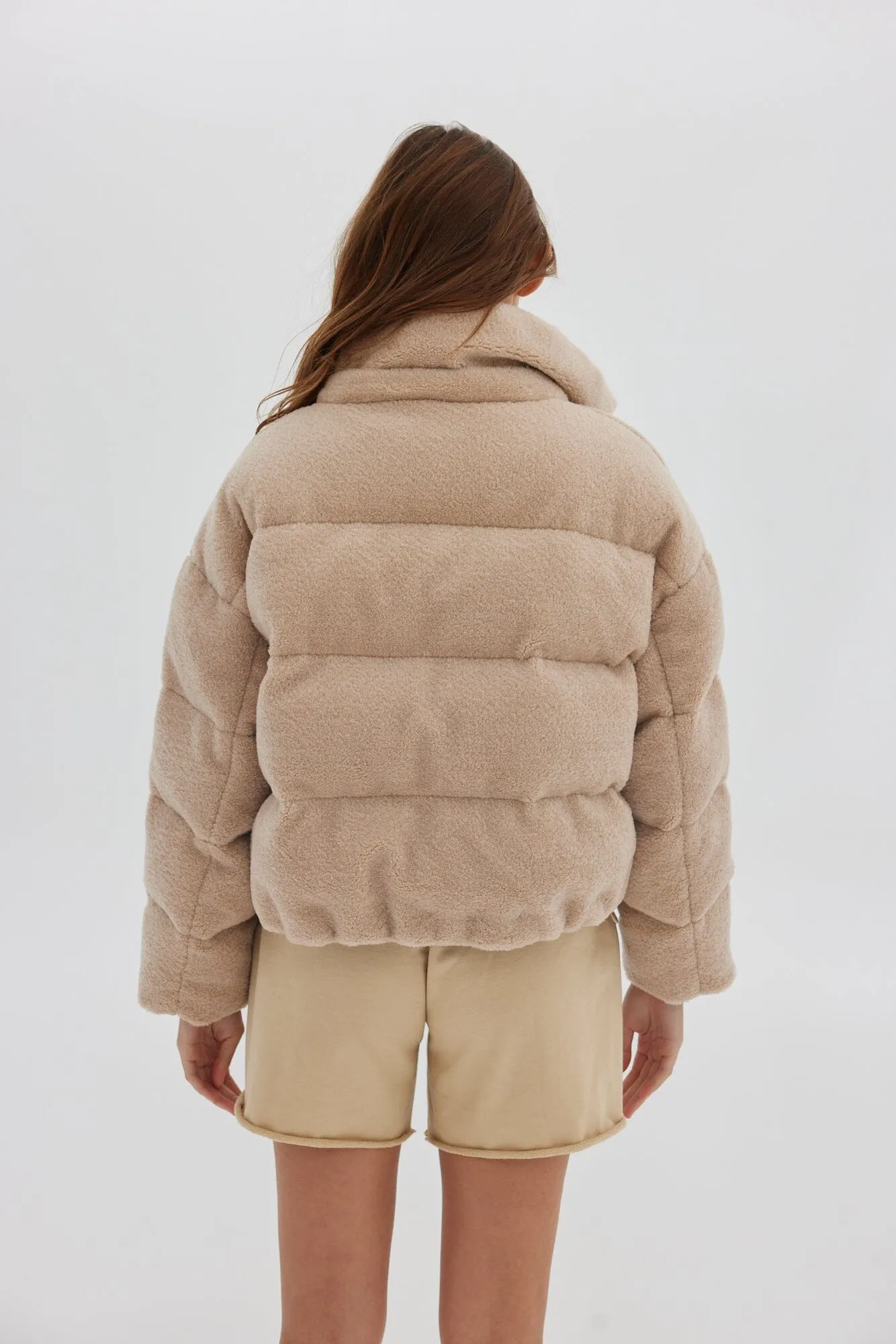 Toast Society | Faux Fur Puffer - Tan sold by Sister & Co product image thumbnail 5