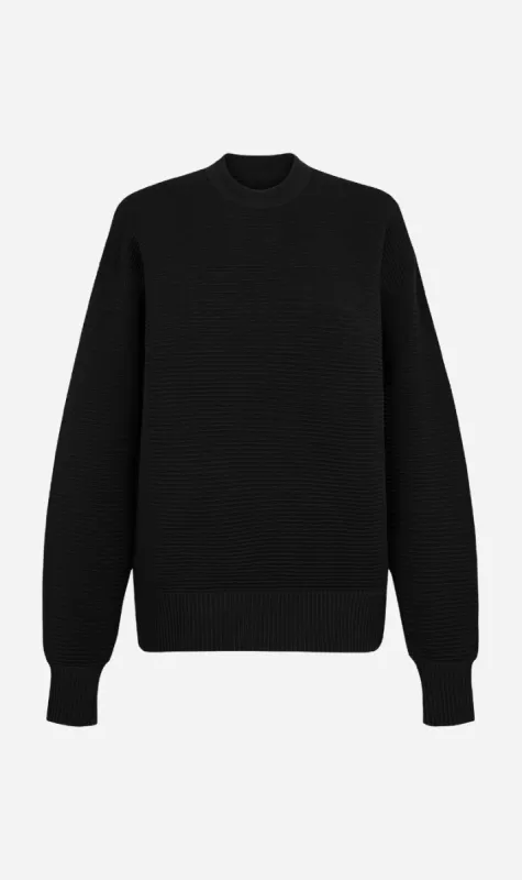 Nagnata | Sonny Crew Neck Sweater - Black sold by Sister & Co