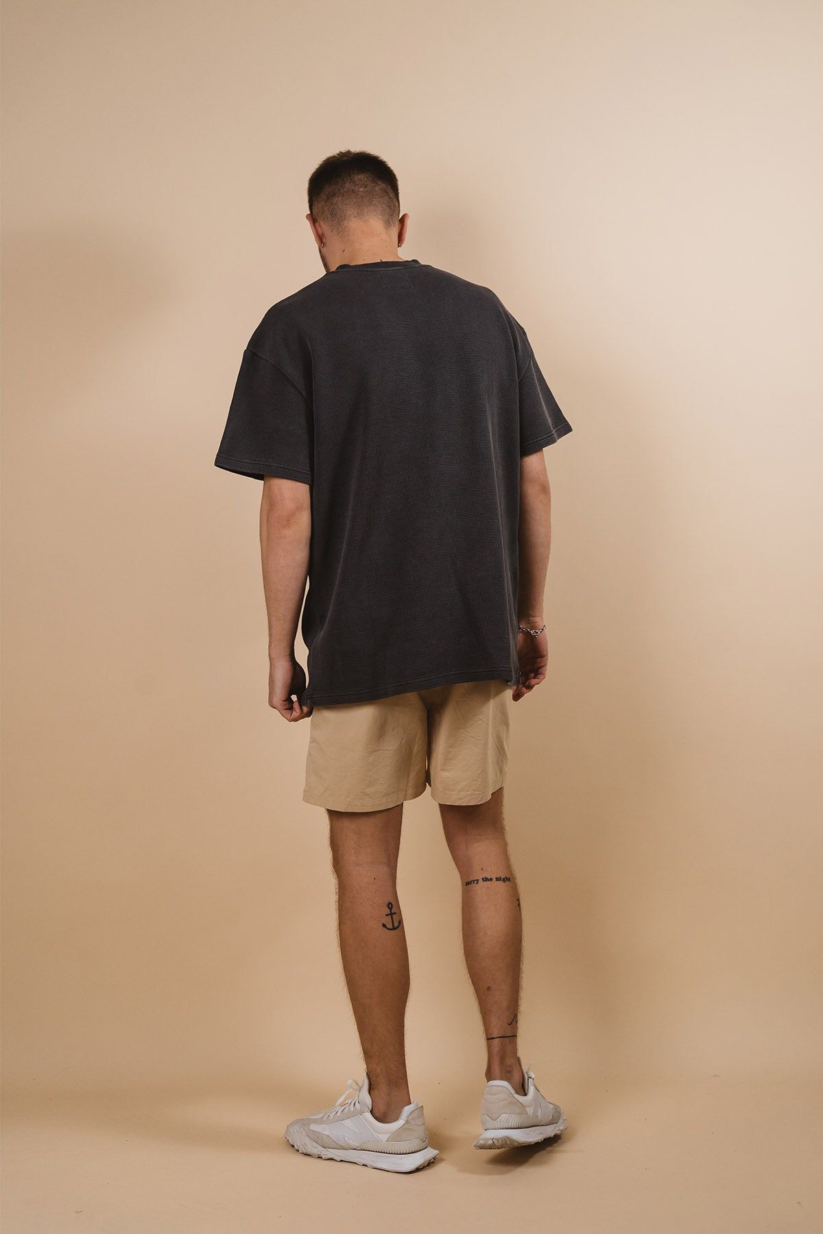 Kore Studios | Offside Waffle Tee - Charcoal sold by Sister & Co product image thumbnail 4