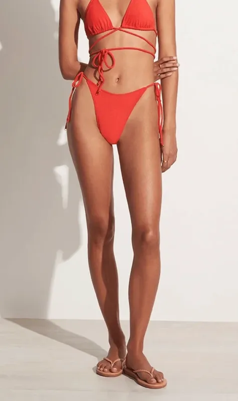 Faithfull The Brand | Andrea Bikini Bottoms - Morange sold by Sister & Co