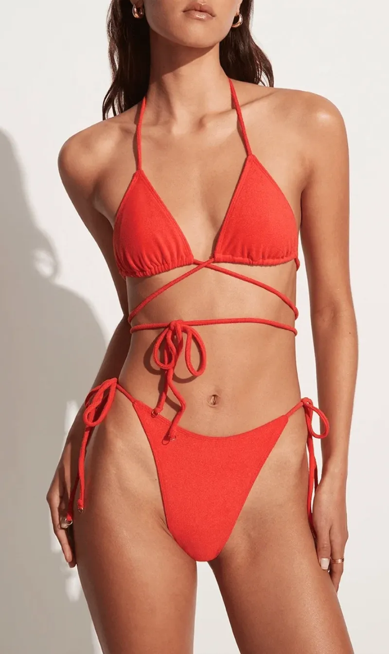 Faithfull The Brand | Andrea Bikini Bottoms - Morange sold by Sister & Co product image thumbnail 2