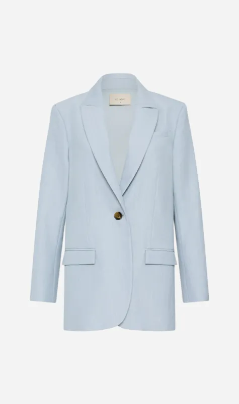 St Agni | Single Button Tailored Blazer - Stone Blue sold by Sister & Co