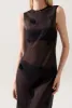 Silk Laundry | Feather Dress - Black sold by Sister & Co