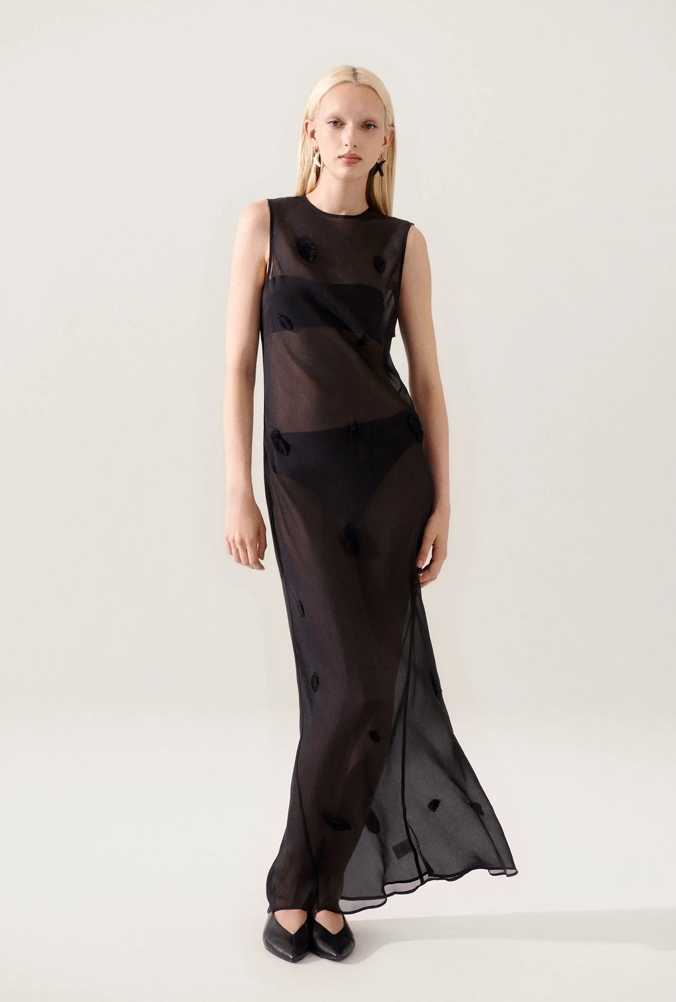 Silk Laundry | Feather Dress - Black sold by Sister & Co product image thumbnail 2