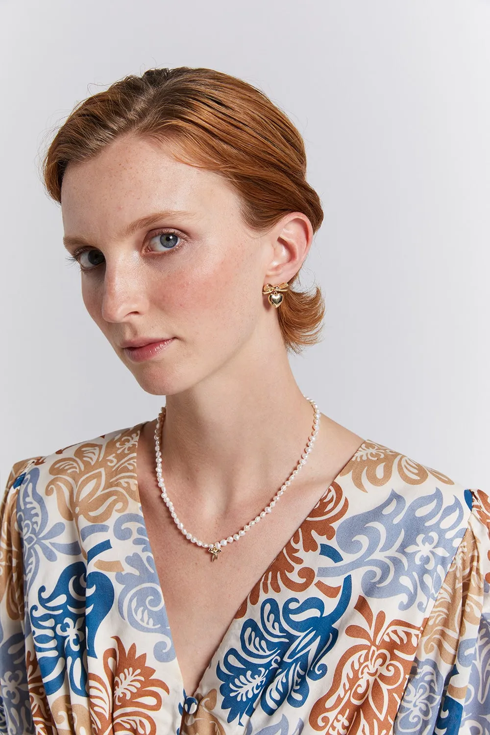 Karen Walker | Petite Bow with Pearls Necklace - Gold sold by Sister & Co product image thumbnail 2