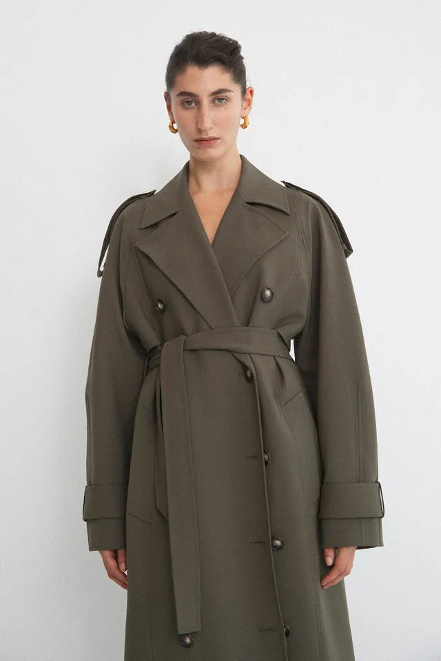 Camilla and Marc | Mateo Trench - Willow Green sold by Sister & Co product image thumbnail 2