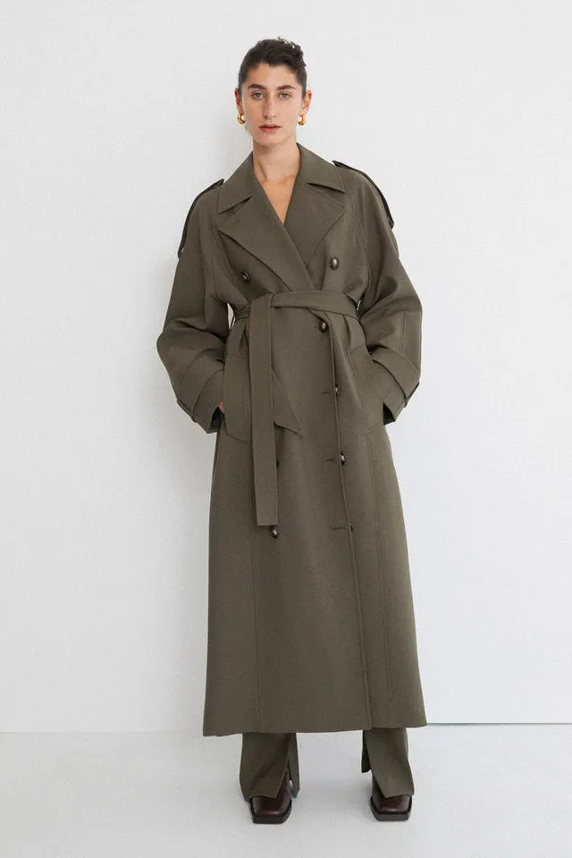 Camilla and Marc | Mateo Trench - Willow Green sold by Sister & Co product image thumbnail 3