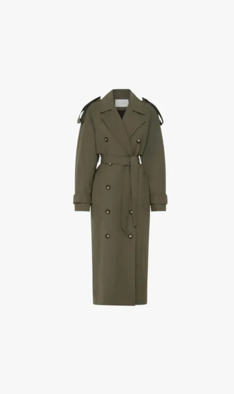 Camilla and Marc | Mateo Trench - Willow Green sold by Sister & Co