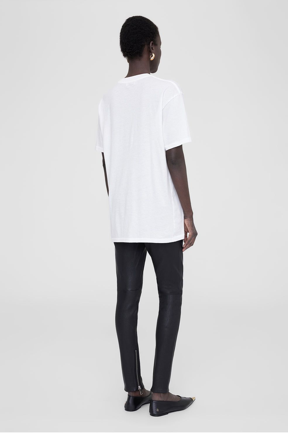 Anine Bing | Walker Tee Rock N Roll - Ivory sold by Sister & Co product image thumbnail 4