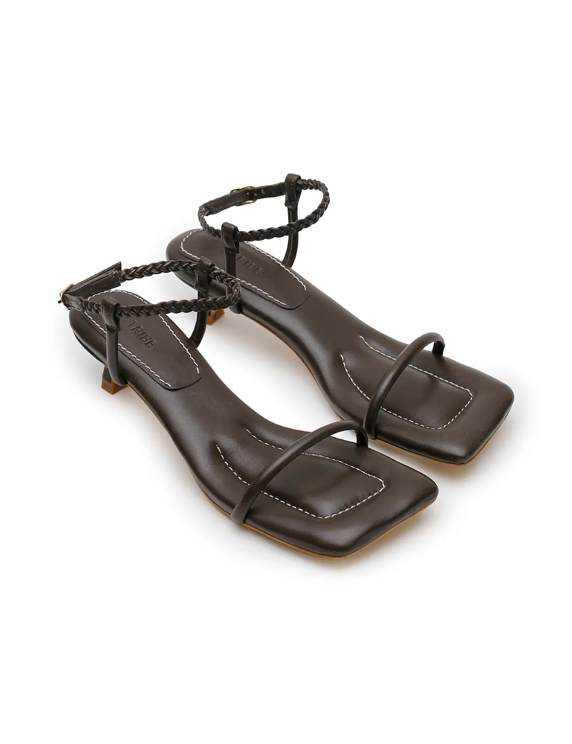 La Tribe | Padded Kitten Heel - Earth sold by Sister & Co product image thumbnail 3