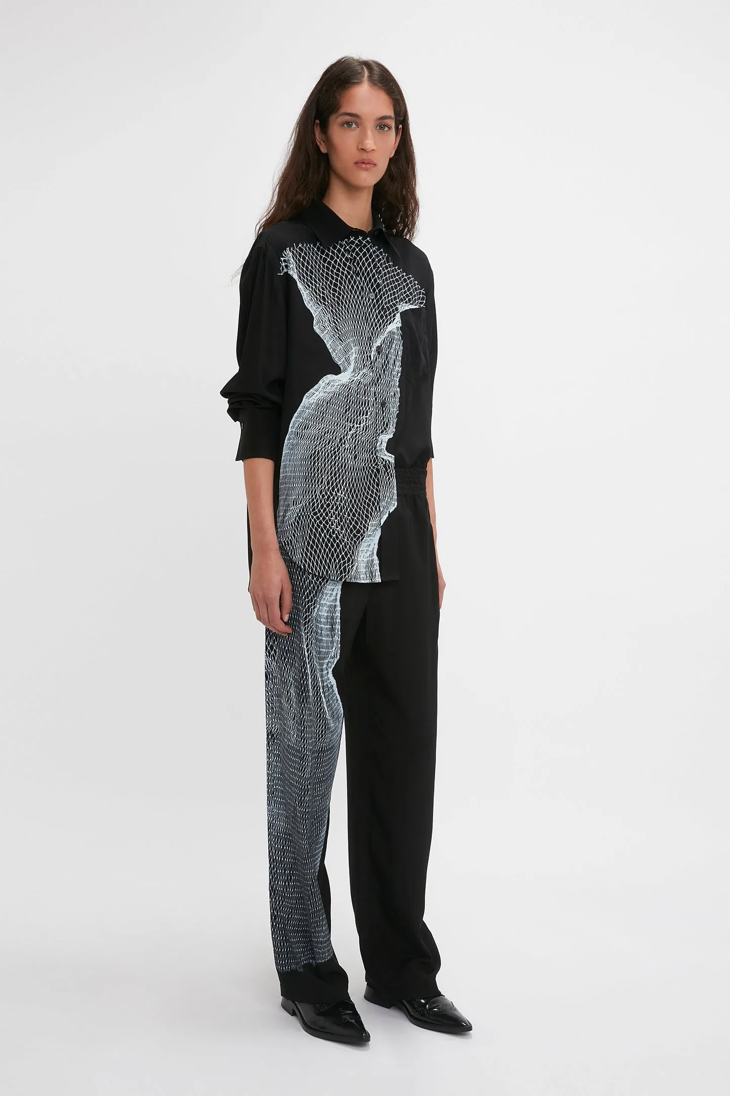 Victoria Beckham | Pyjama Trouser - Black/White sold by Sister & Co product image thumbnail 4