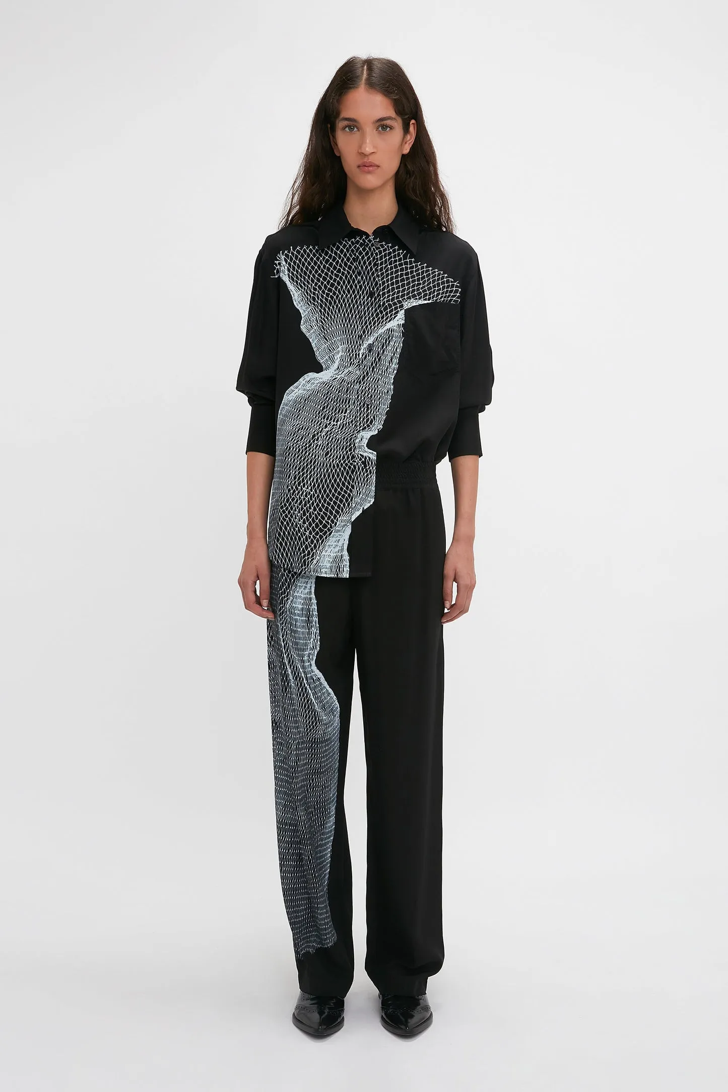 Victoria Beckham | Pyjama Trouser - Black/White sold by Sister & Co product image thumbnail 2