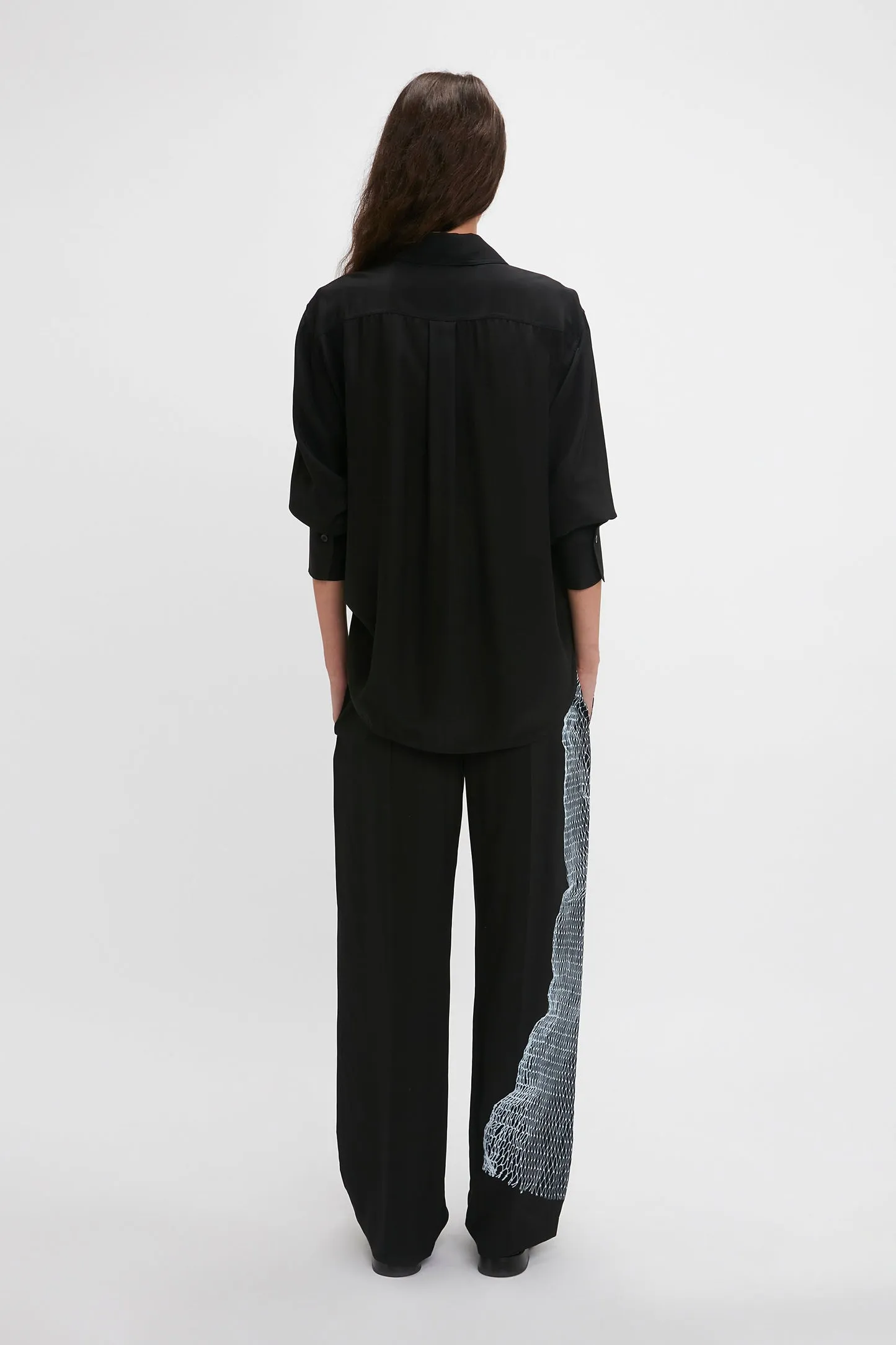 Victoria Beckham | Pyjama Trouser - Black/White sold by Sister & Co product image thumbnail 5