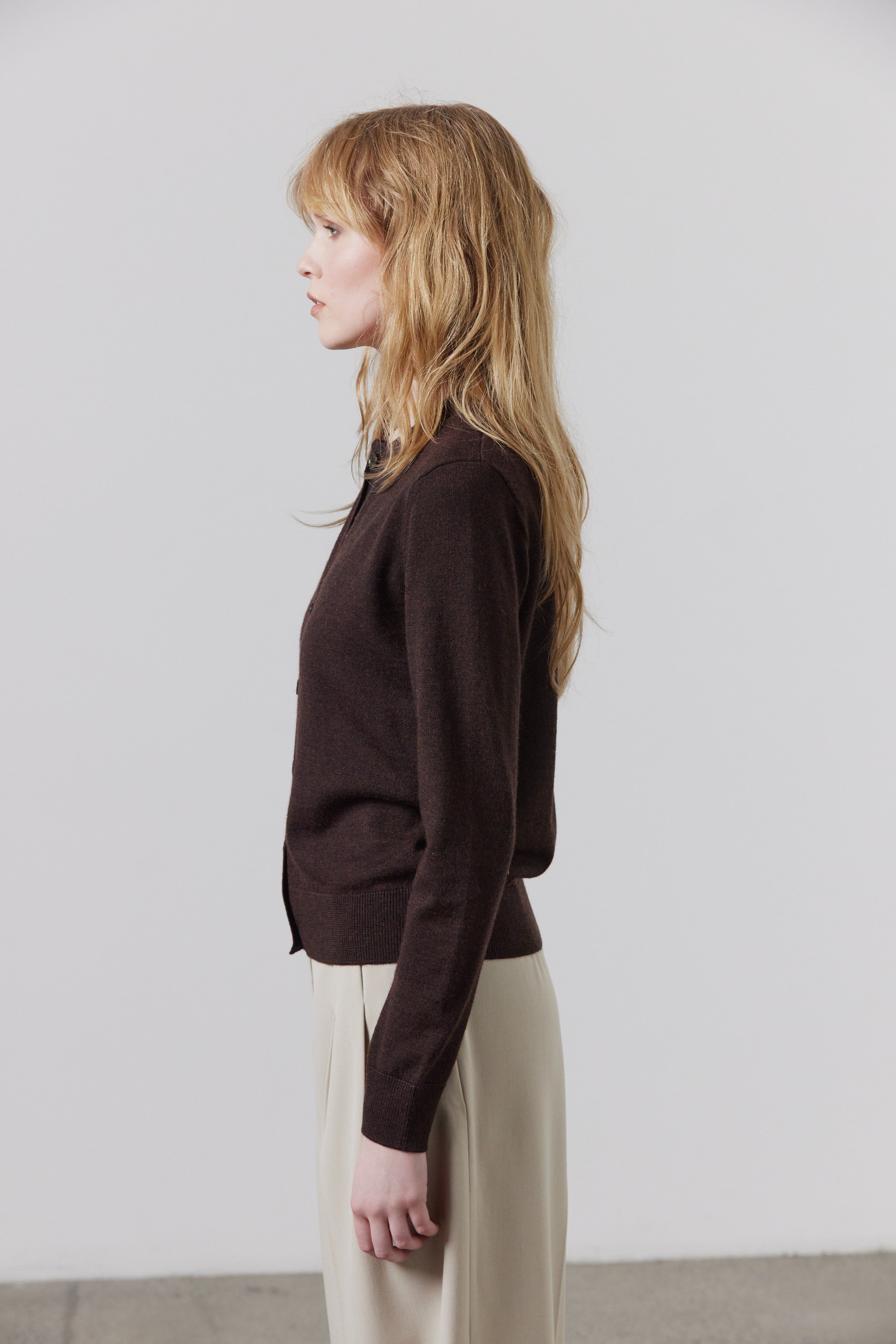 Laing | Sylvia Merino Cardigan - Americano sold by Sister & Co product image thumbnail 4