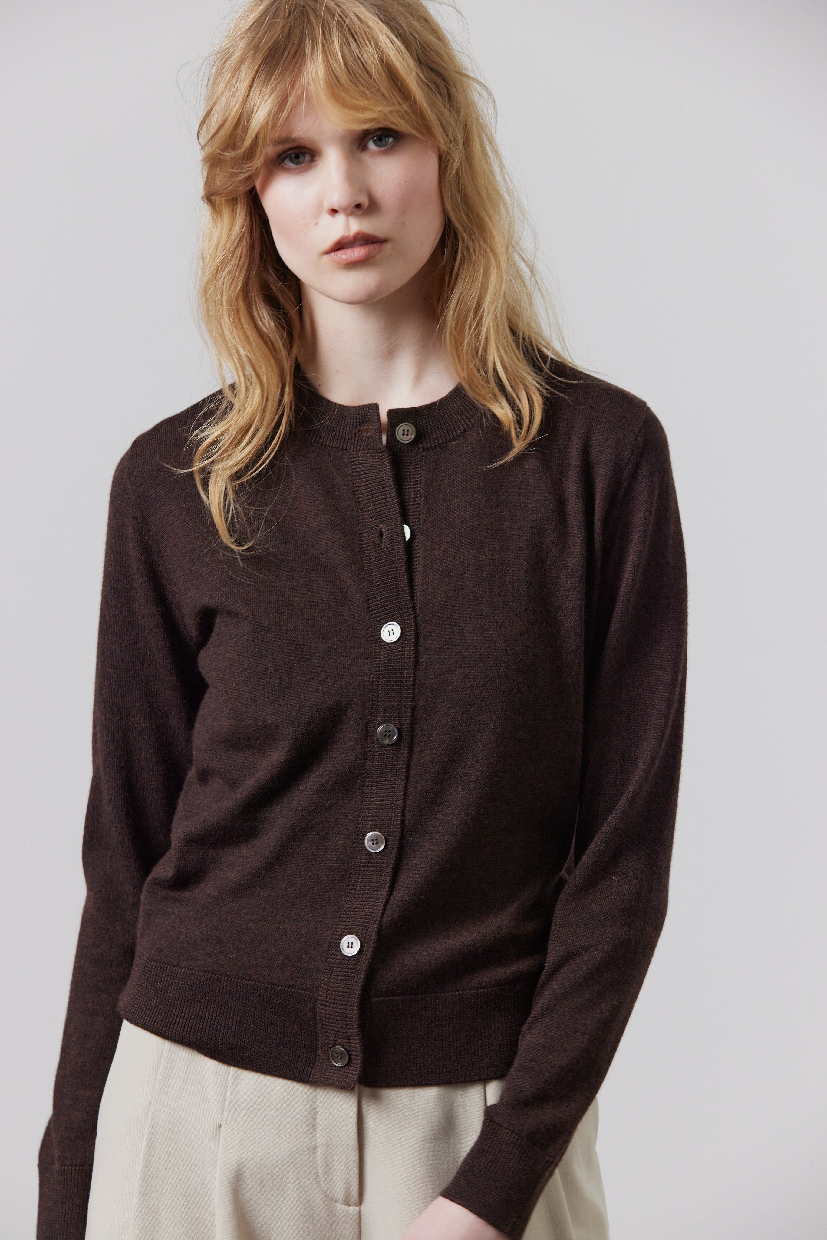 Laing | Sylvia Merino Cardigan - Americano sold by Sister & Co product image thumbnail 3