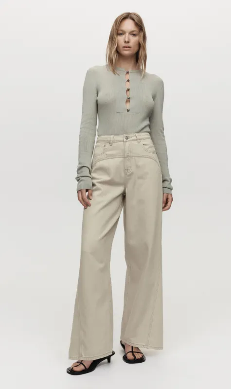 Marle | Curve Seam Jean - Parsnip sold by Sister & Co