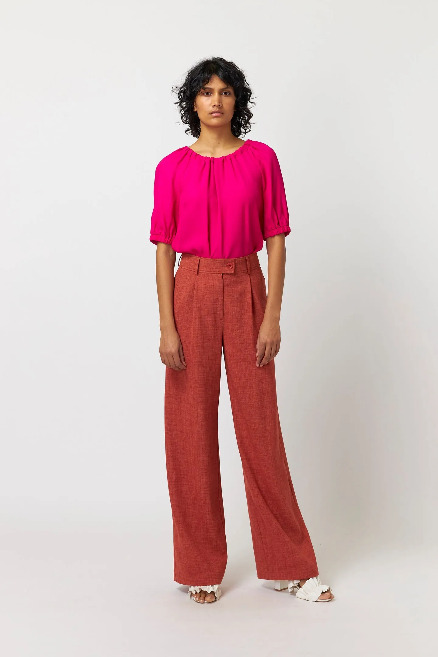 Kate Sylvester | Alba Trouser - Brick sold by Sister & Co product image thumbnail 2