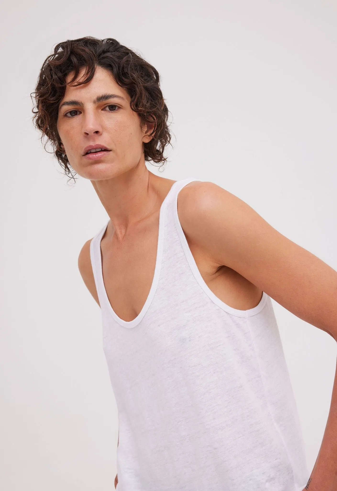Jac+Jack | Tally Tank - White sold by Sister & Co product image thumbnail 4