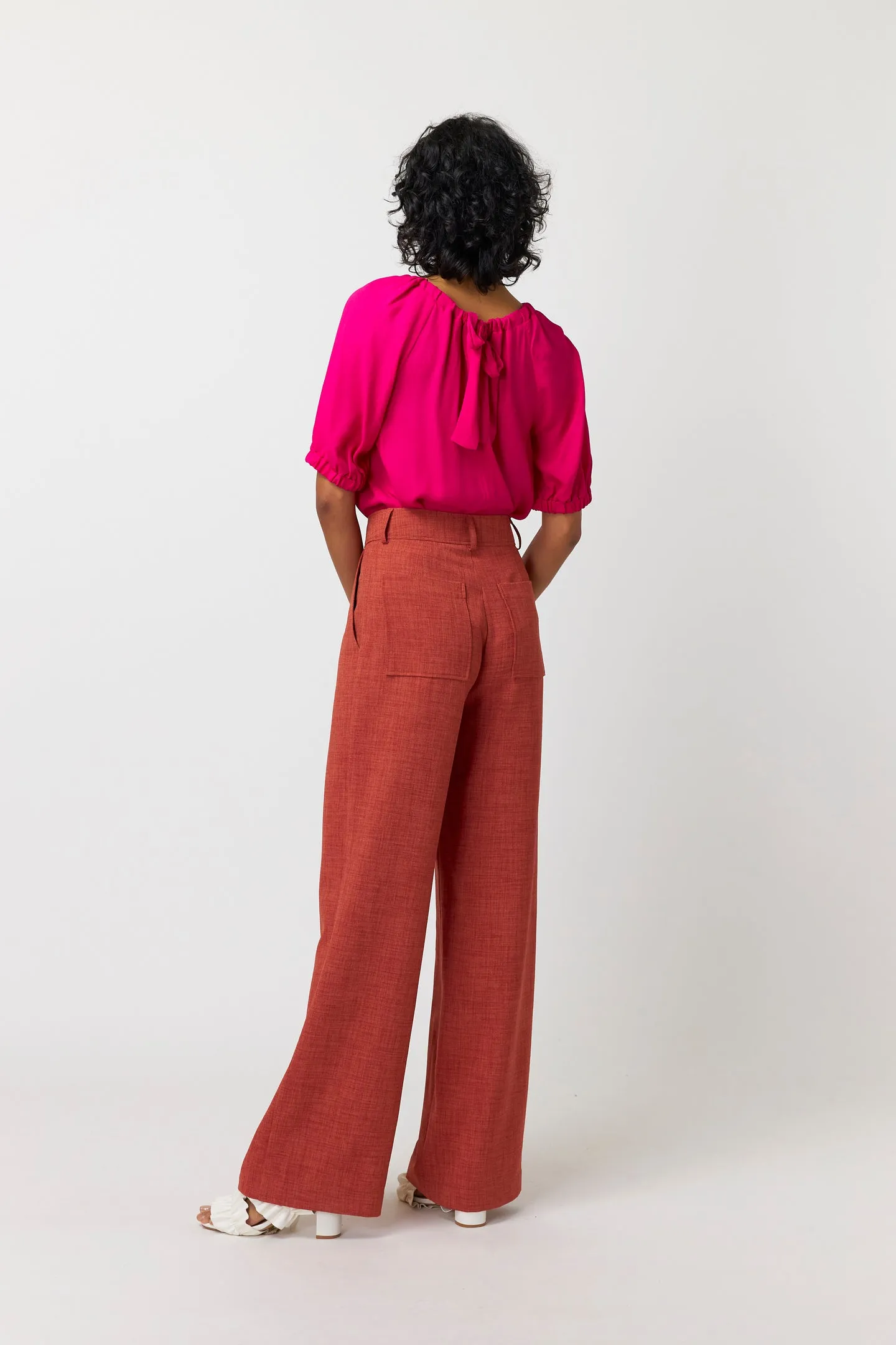 Kate Sylvester | Alba Trouser - Brick sold by Sister & Co product image thumbnail 4