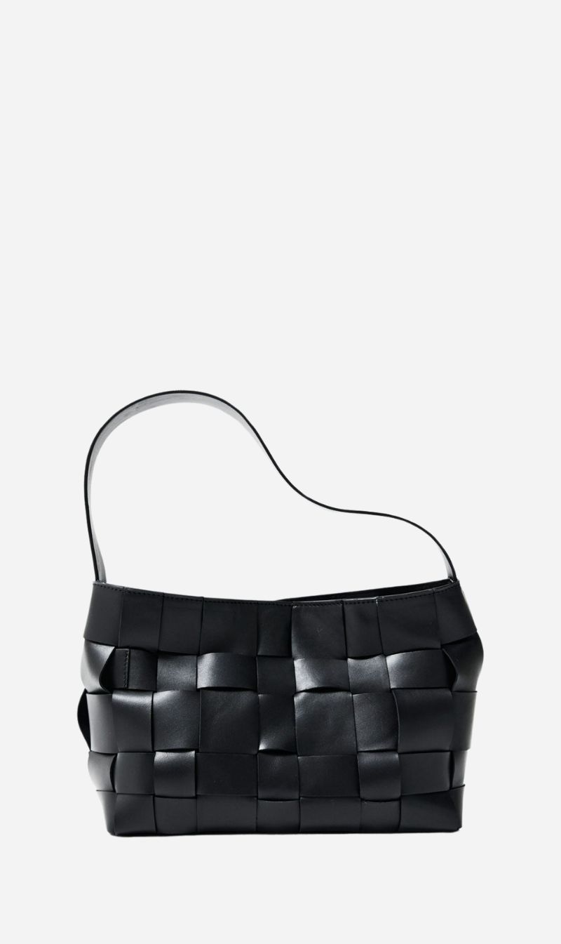 St Agni | Woven Mini Tote - Black sold by Sister & Co