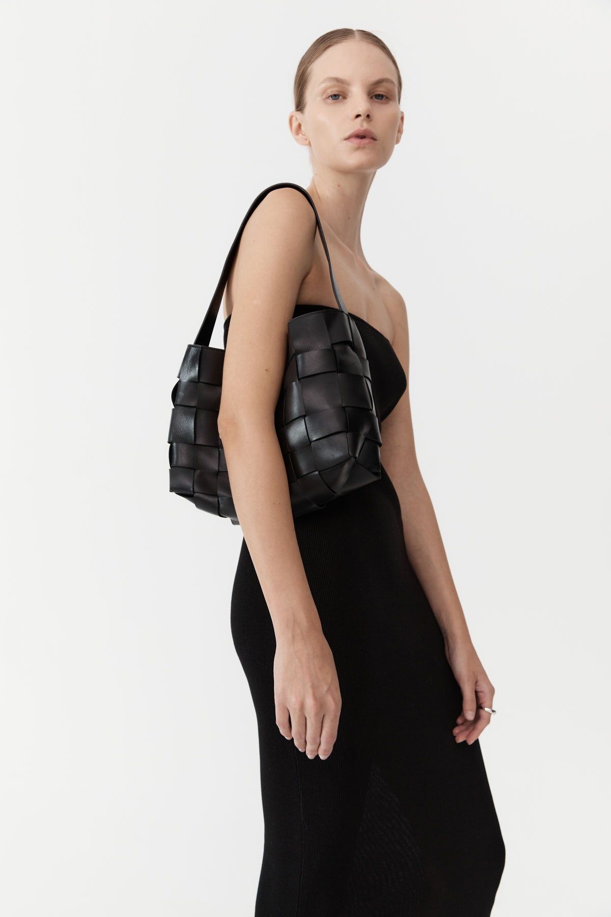 St Agni | Woven Mini Tote - Black sold by Sister & Co product image thumbnail 2